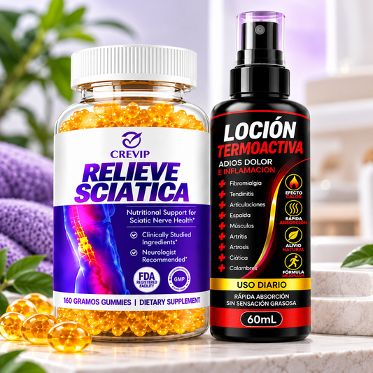 Relieve Sciatica + Locion Termoactiva 2X1